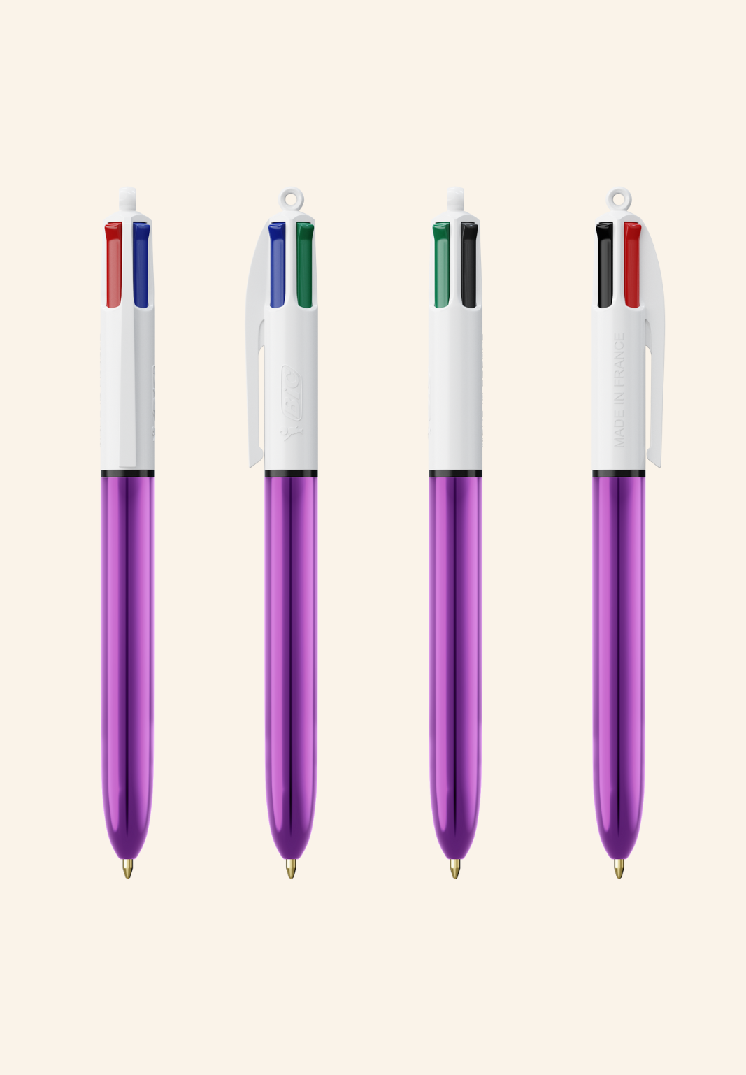 Stylo BIC 4 couleurs Shany