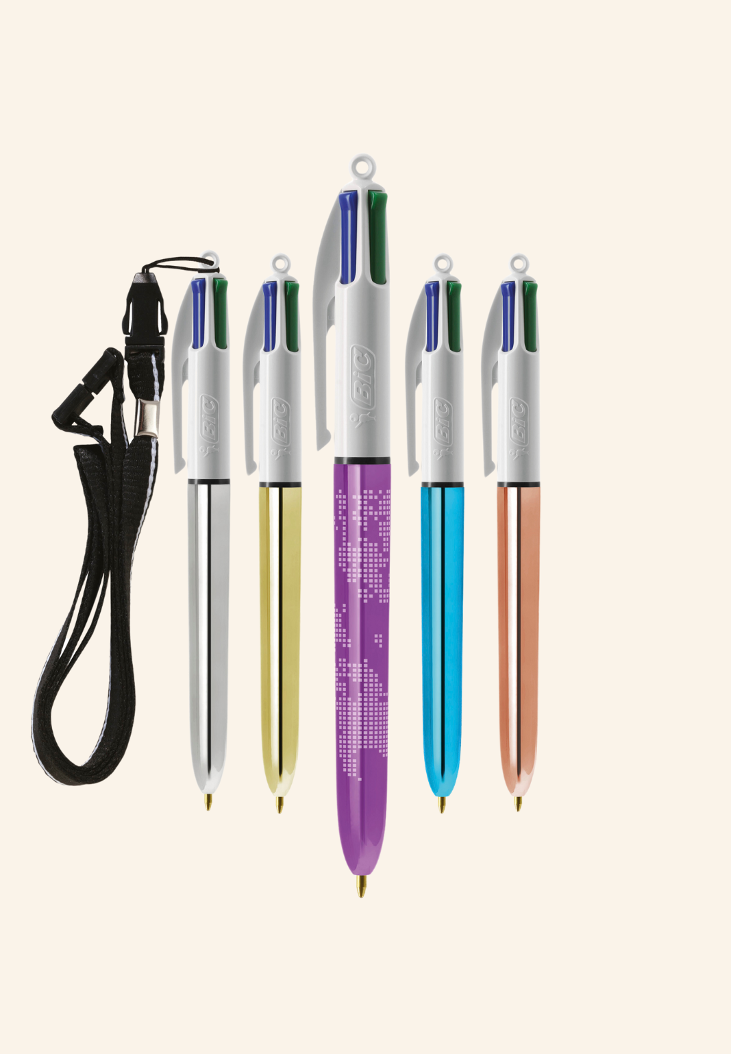 Stylo BIC 4 couleurs Shany