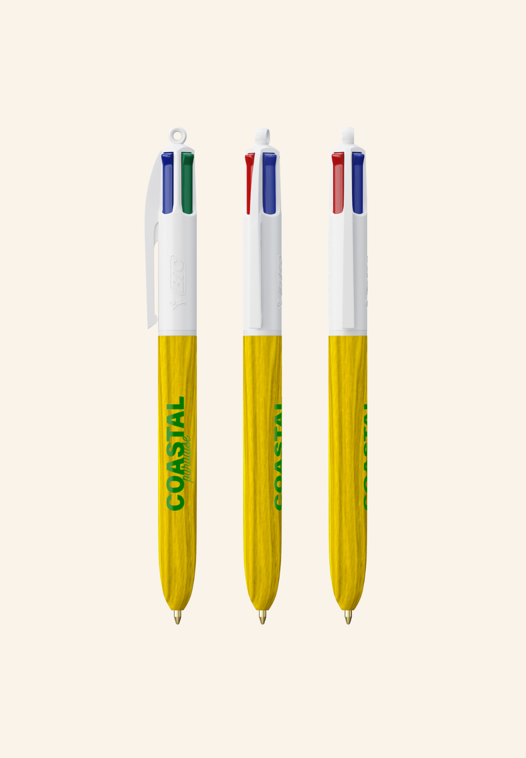 Stylo BIC 4 couleurs Waren Wood Style