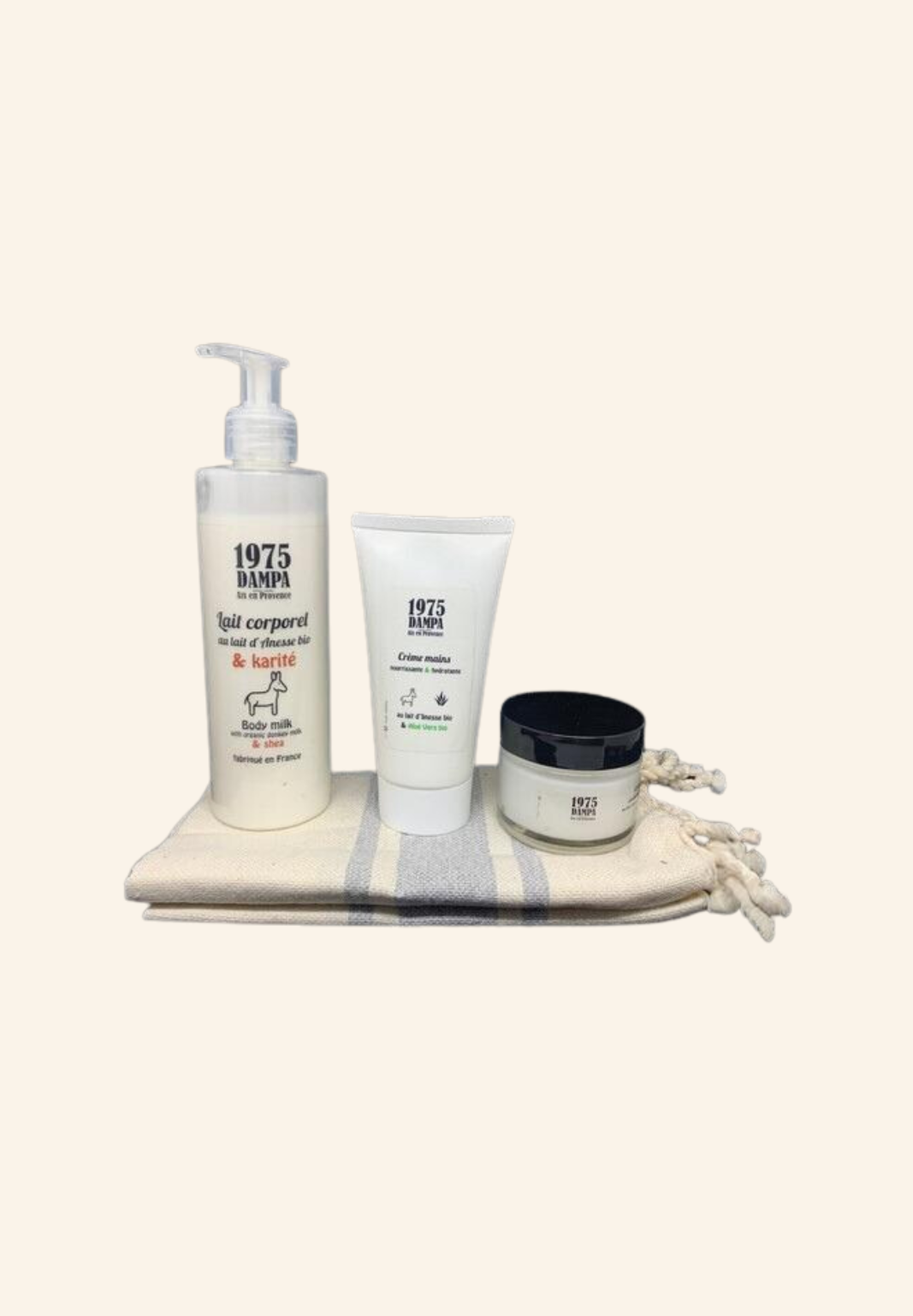 Trio crèmes et serviette Gasparde