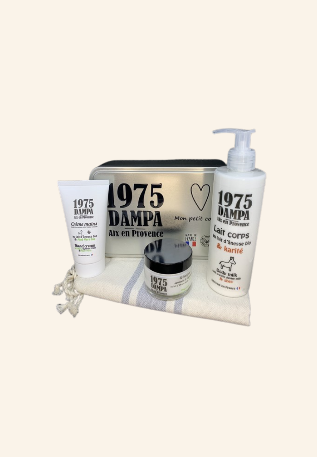 Trio crèmes et serviette Gasparde