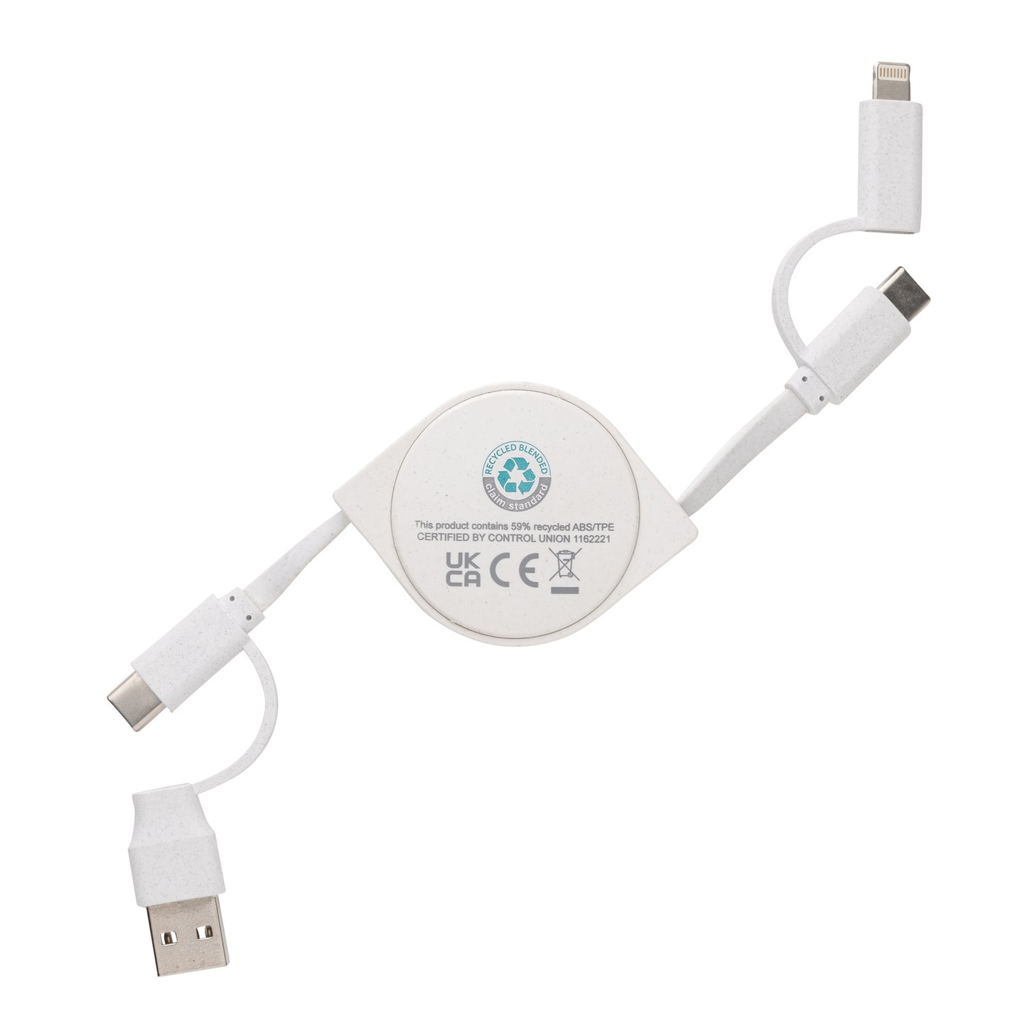 Cable 6 en 1 en TPE et plastique recyclé RCS Thélio