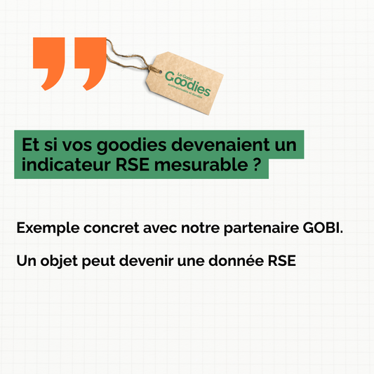 Et si vos goodies devenaient un indicateur RSE mesurable ? L’exemple concret avec GOBI