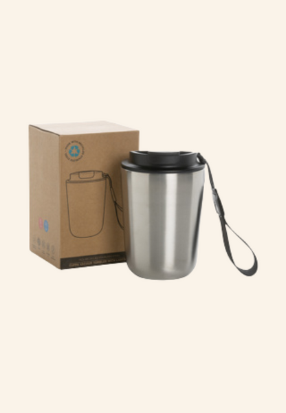 Mug iso en acier inoxydable recyclé 380ml Pacu