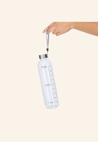 Bouteille transparente en rPET 1L Tavrix