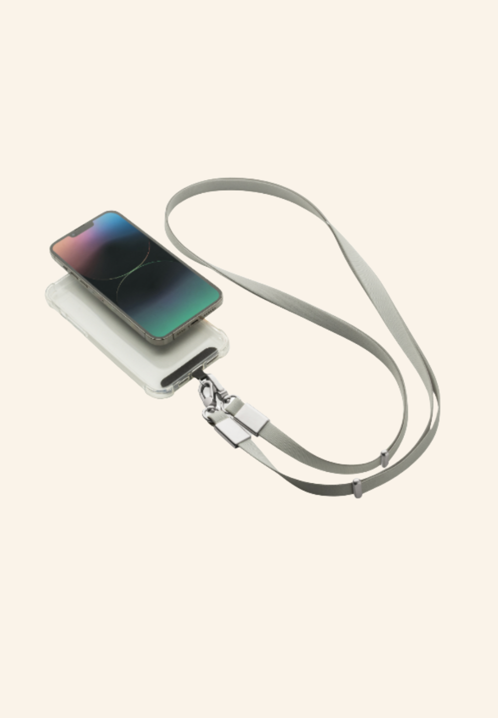 Tour de cou bandoulière téléphone NIVO en rPET recyclé
