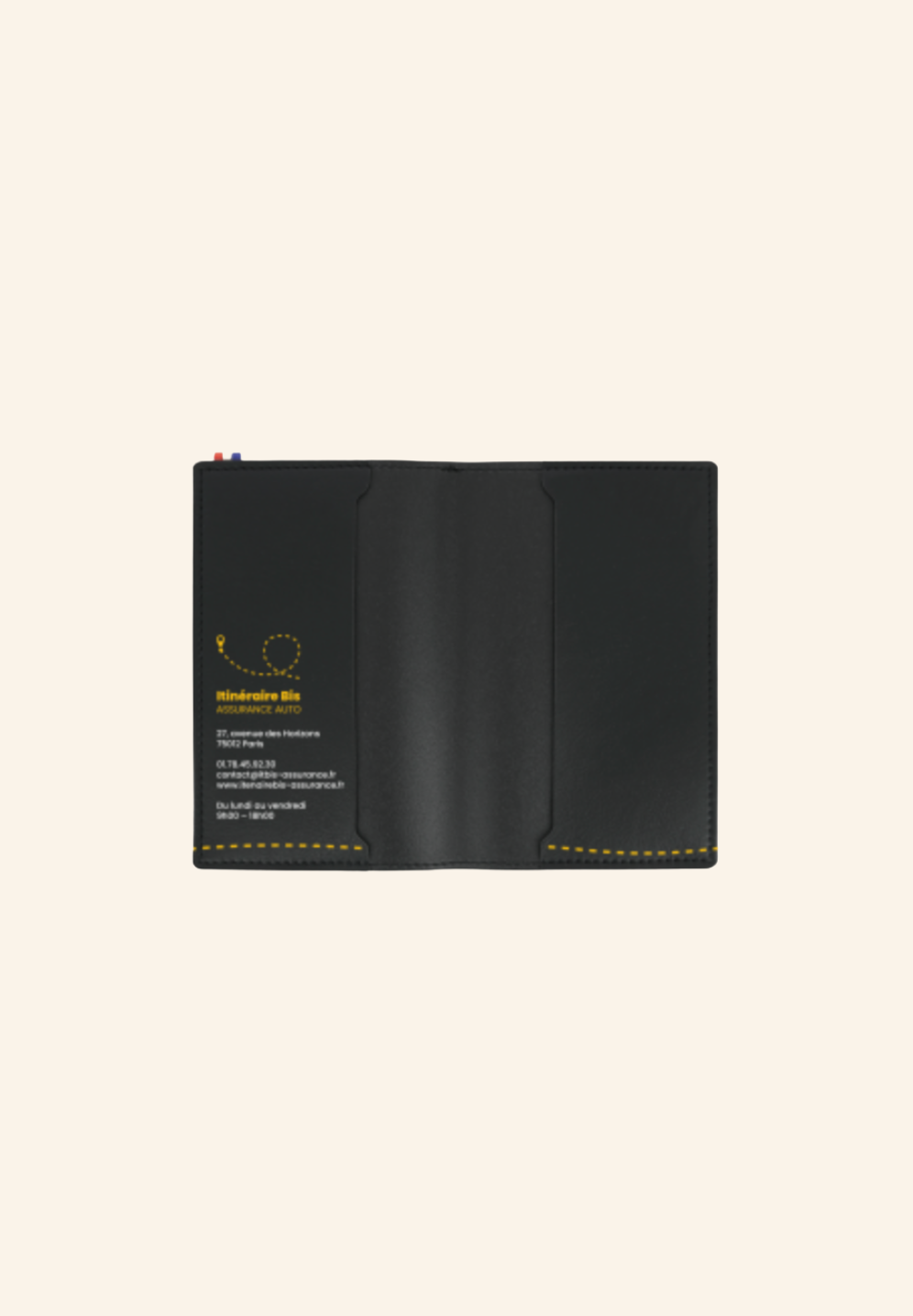 PORTE CARTE GRISE COUTURE