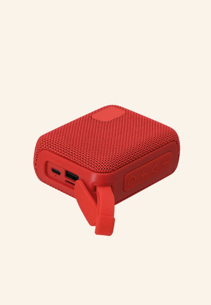 Haut-parleur stéréo bluetooth compact en RPET  Virelo