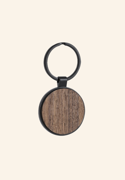 Coffret stylo et porte-clés en bois de noyer Nolvian