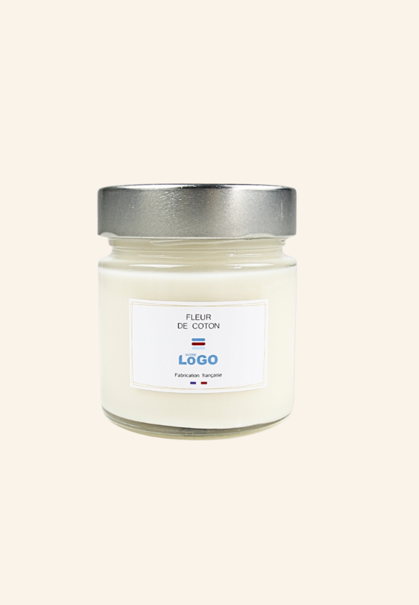 Bougie ronde végétale en cire 180g Émiiane