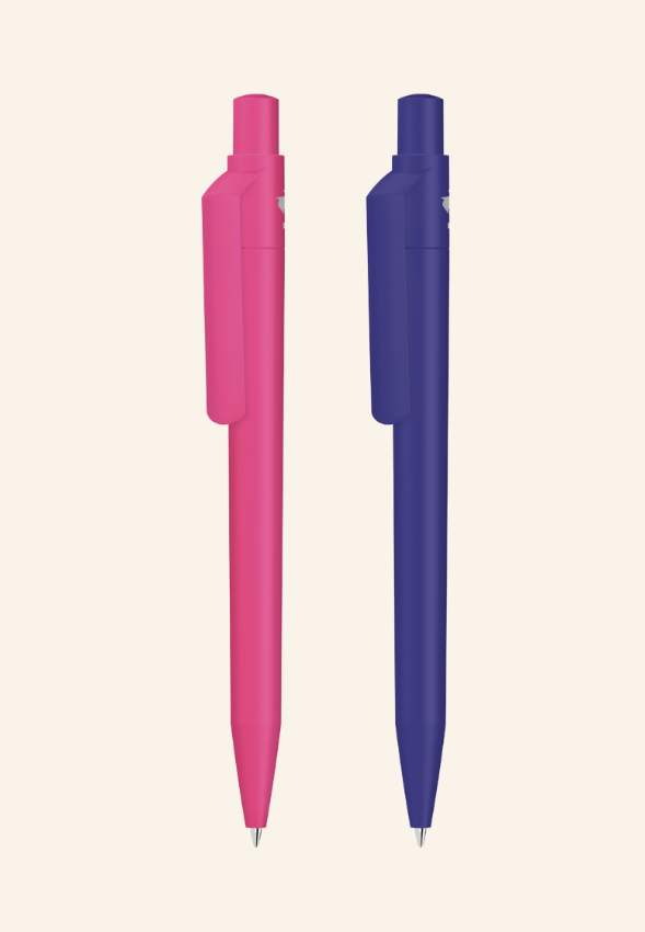 Stylo bille mat rétractable recyclé Célian