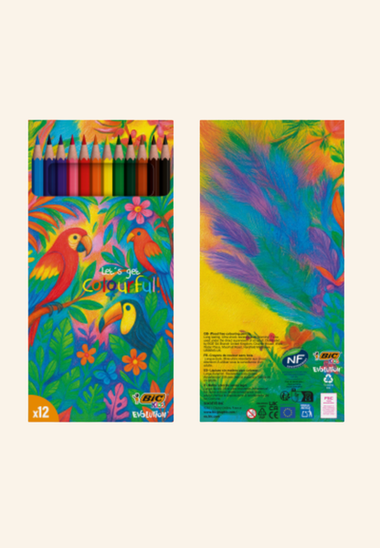 Set de coloriage BIC® Kids Evolution 12 crayons