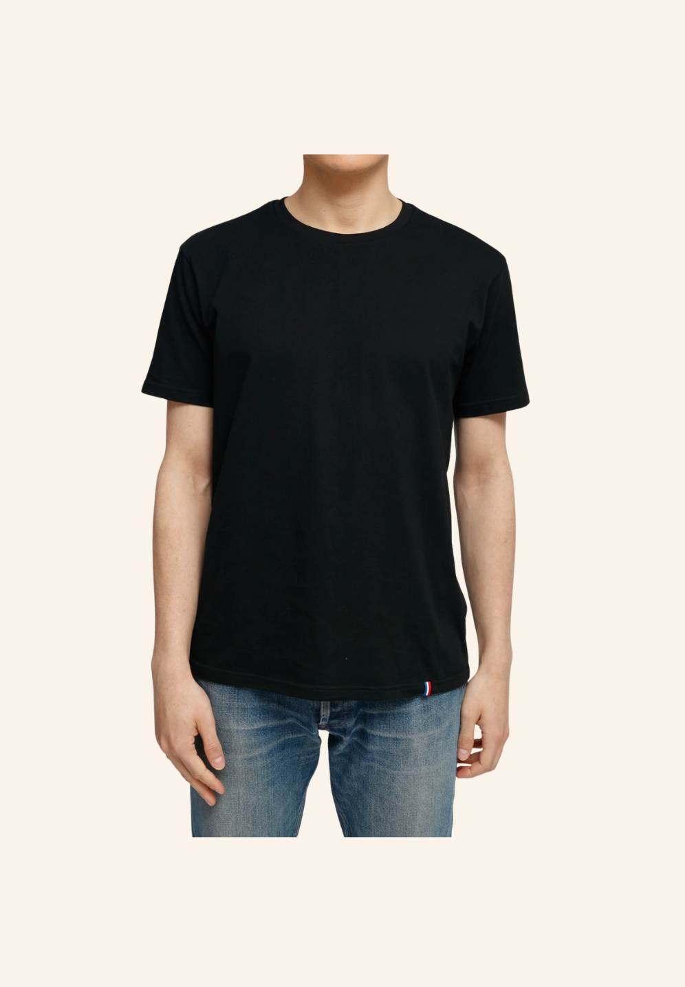T-shirt col rond coton biologique Maurice