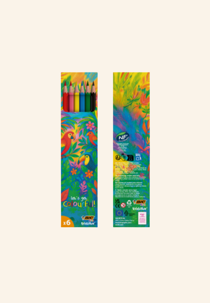 Set de coloriage BIC® Kids Evolution 6 crayons