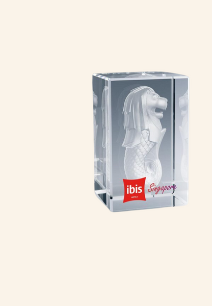 Trophée Bloc en Verre Personnalisé 8 cm Joryan