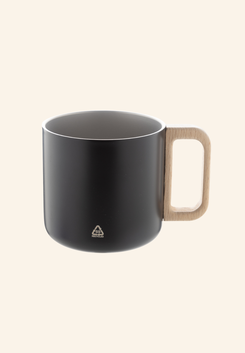 Mug thermos 350 ml acier inoxydable recyclé et bois Augustin
