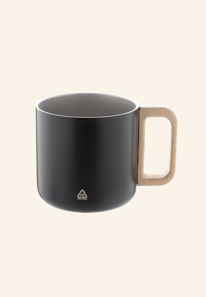 Mug thermos 350 ml acier inoxydable recyclé et bois Augustin