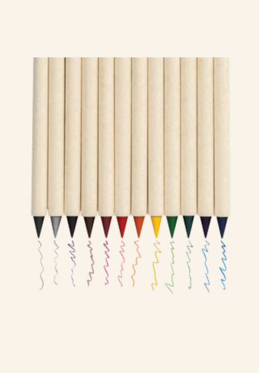 set de 12 crayons de couleur Timaël
