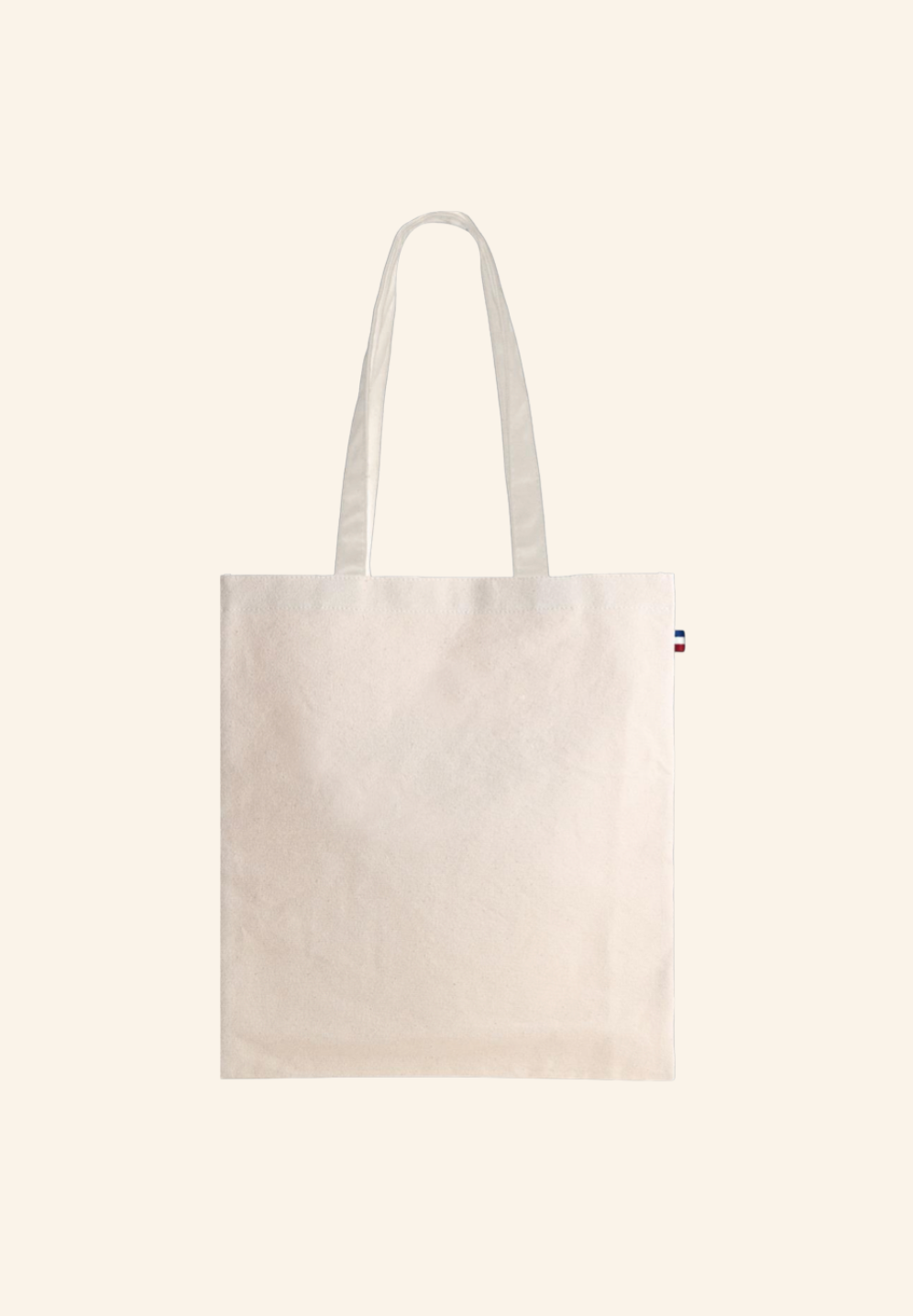 Totebag en coton recyclé assemblé en ESAT en France Avel