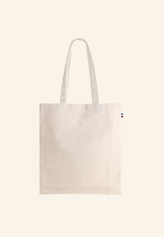 Totebag en coton recyclé assemblé en ESAT en France Avel