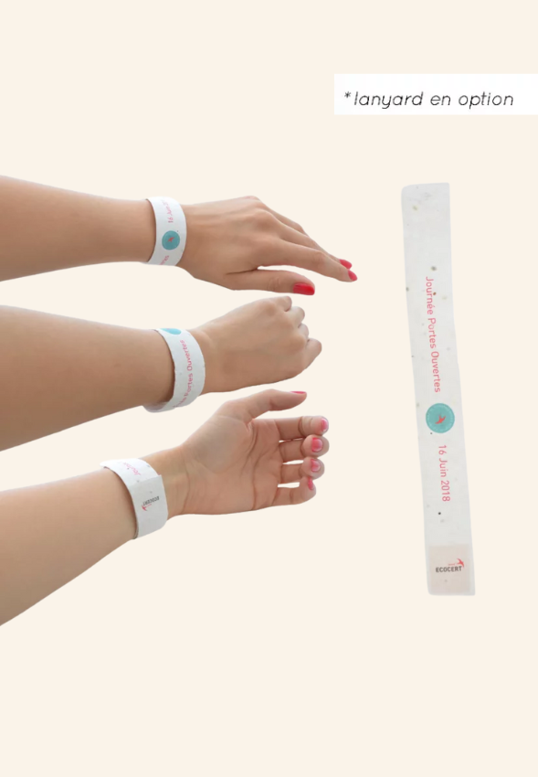 Bracelet papier graines Juno