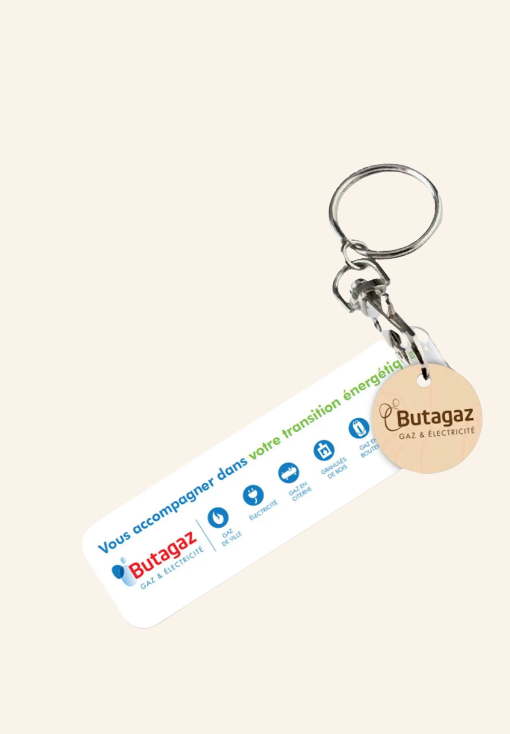 🛒 Jeton de caddie porte-clés Léna