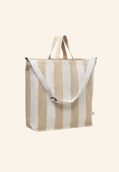 Sac de plage rayé en coton recyclé LAGUNA