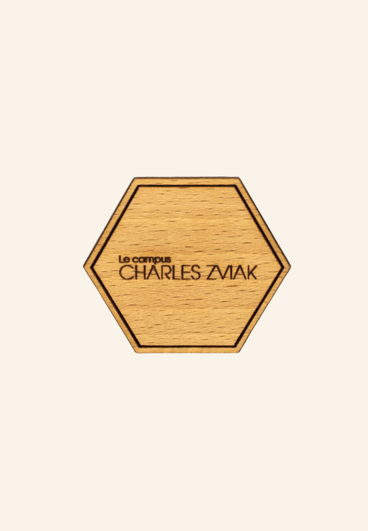 Badge en bois sur mesure broche NOAH
