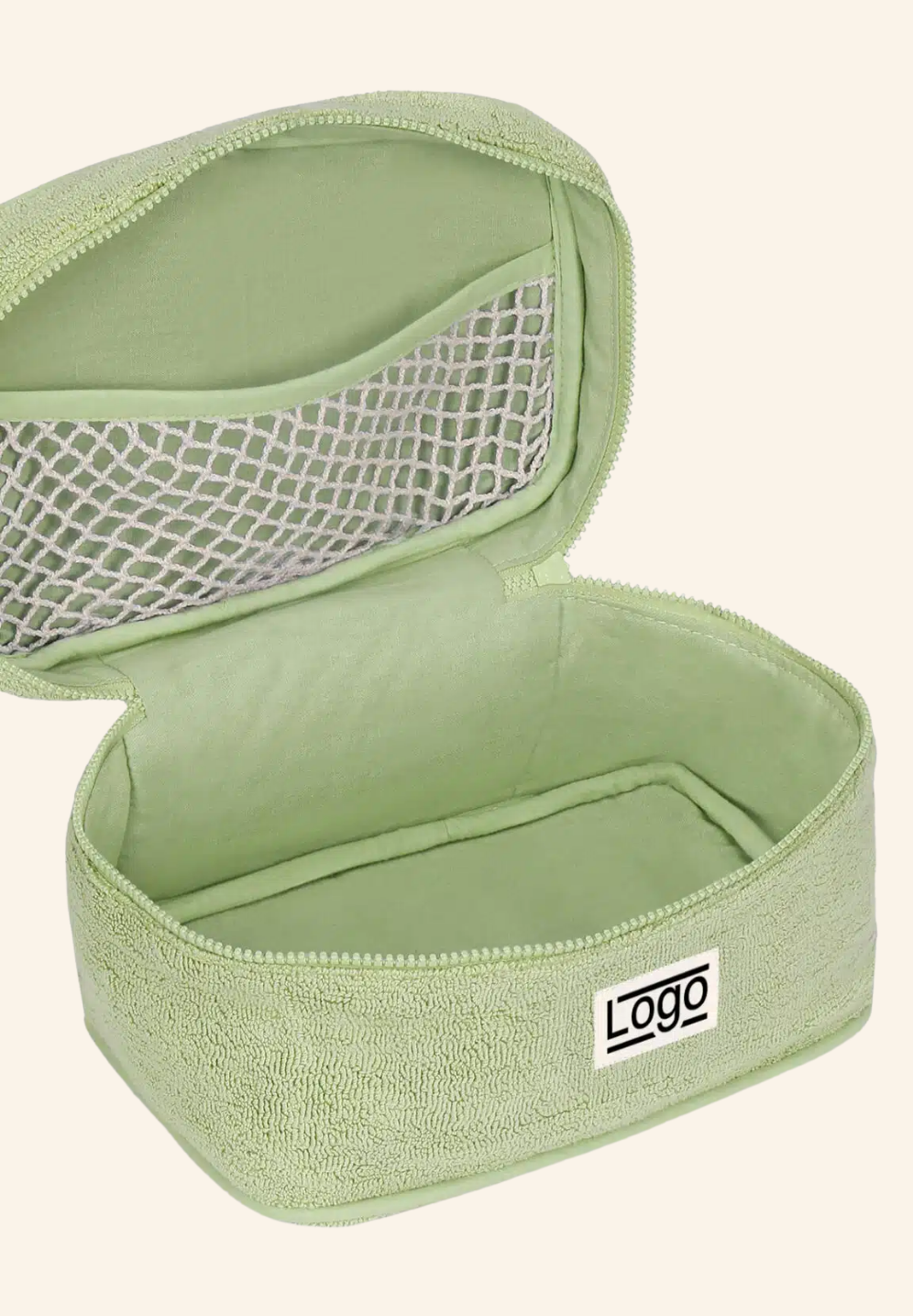 Trousse de toilette éponge en coton bio Lina