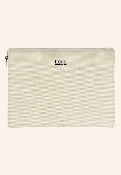 Housse ordinateur en coton bio Léo S & M studiobyhindbag