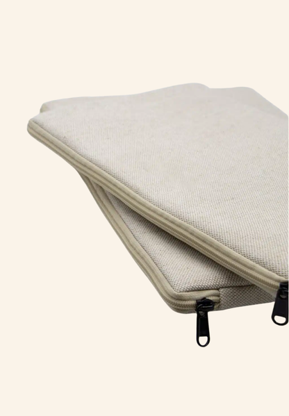 Housse ordinateur en coton bio Léo S & M studiobyhindbag