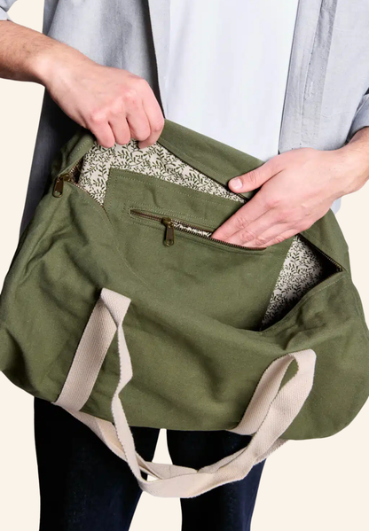 Sac polochon en coton bio Sam studiobyhindbag