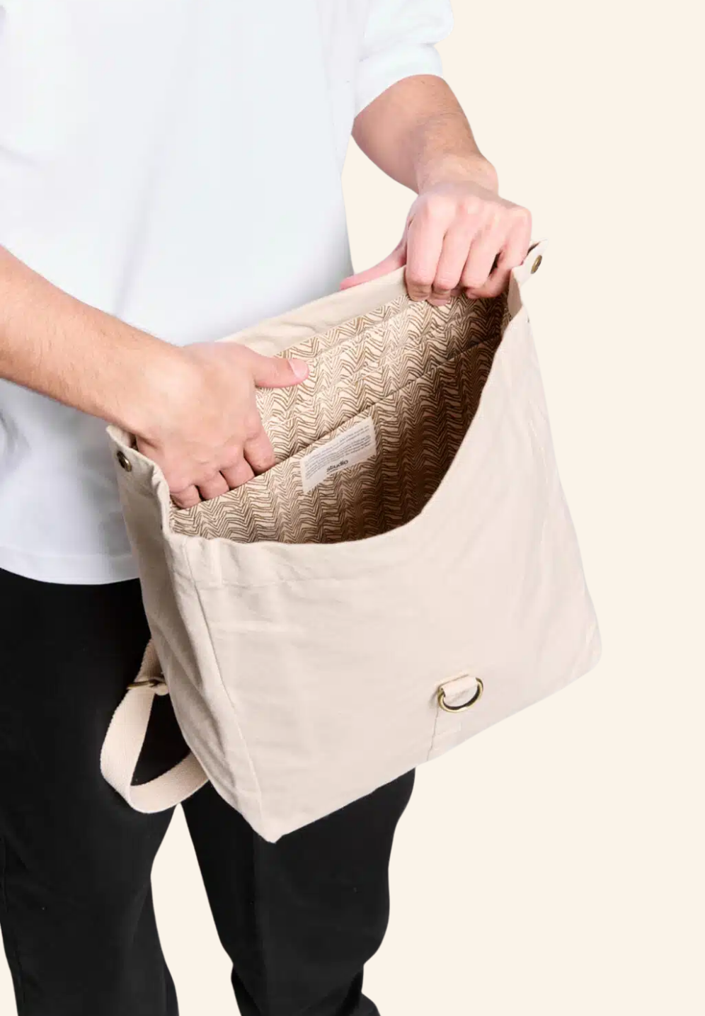 Sac à dos en coton bio OSCAR studiobyhindbag