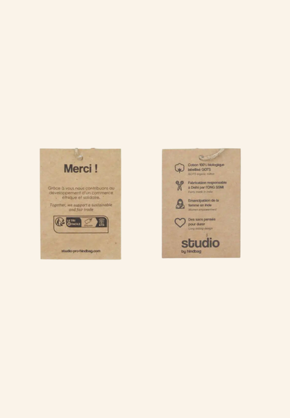 Totebag en coton bio Evan studiobyhindbag