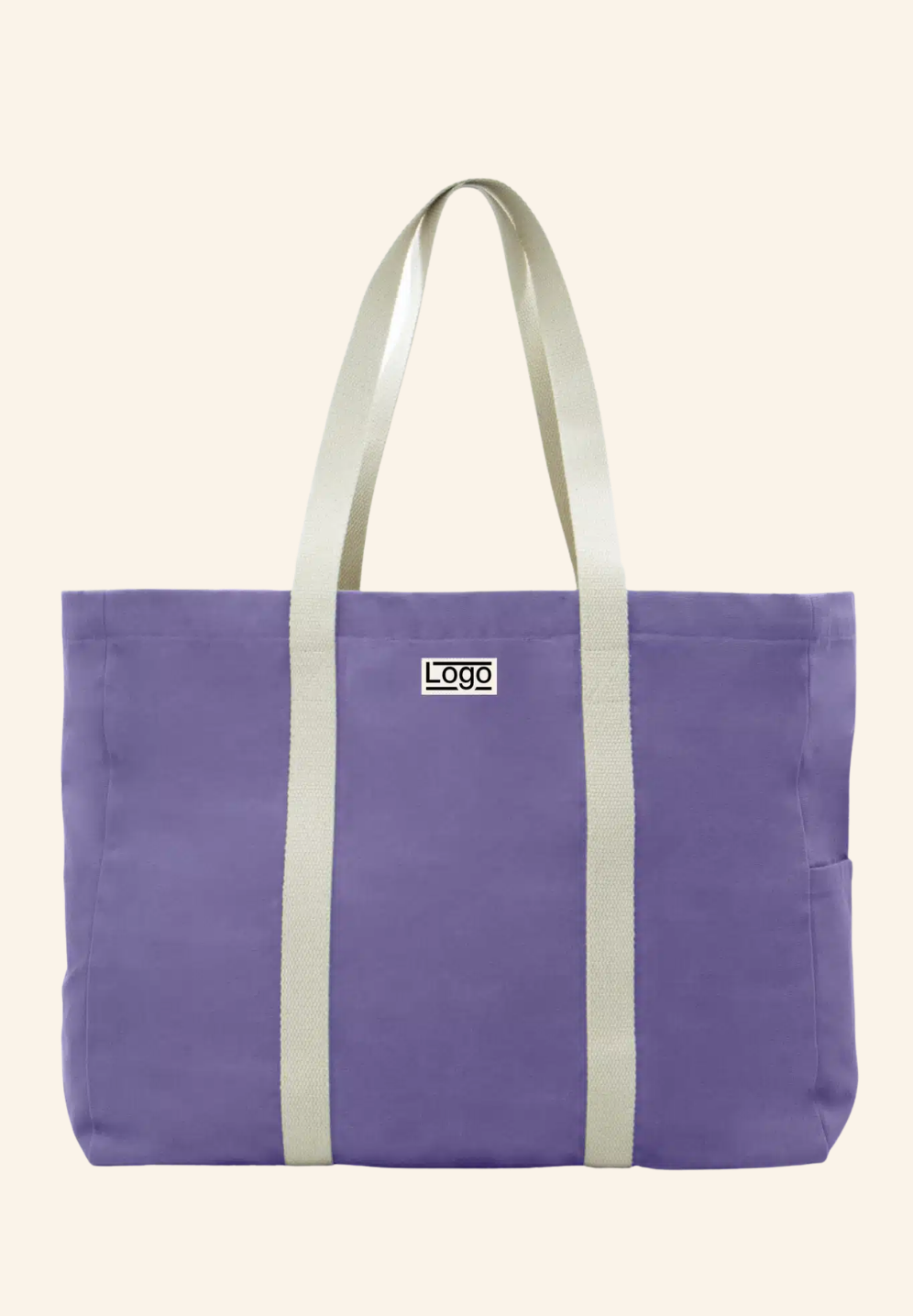 Sac de plage en coton bio GARANCE