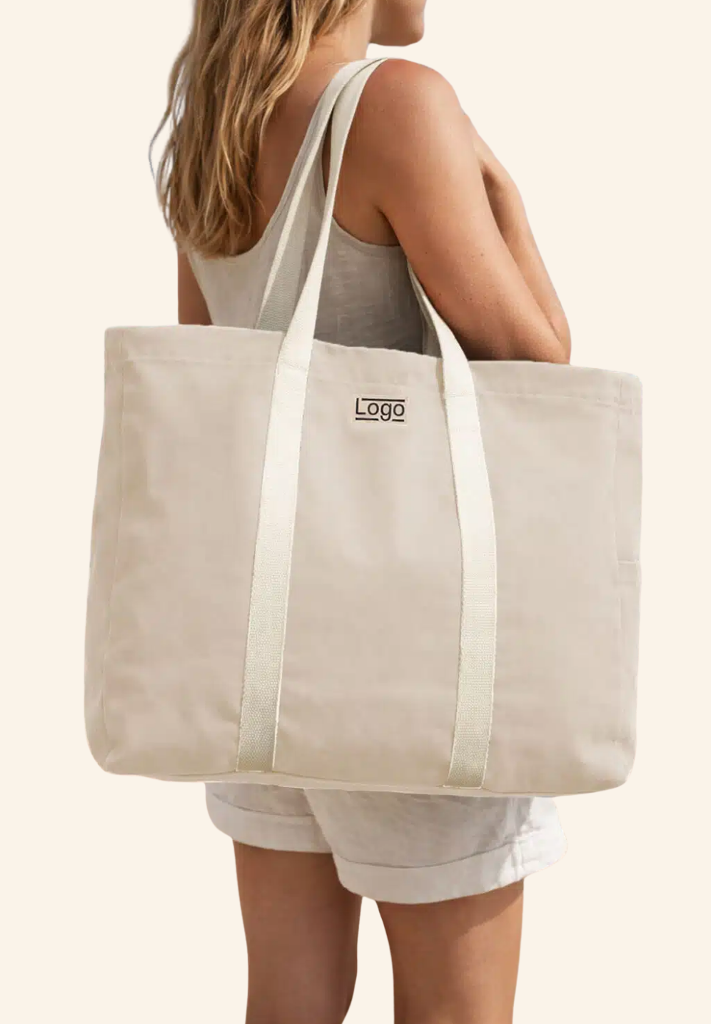 Sac de plage en coton bio GARANCE
