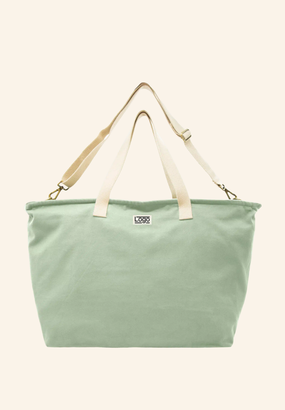 Sac week-end en coton bio Jade studiobyhindbag