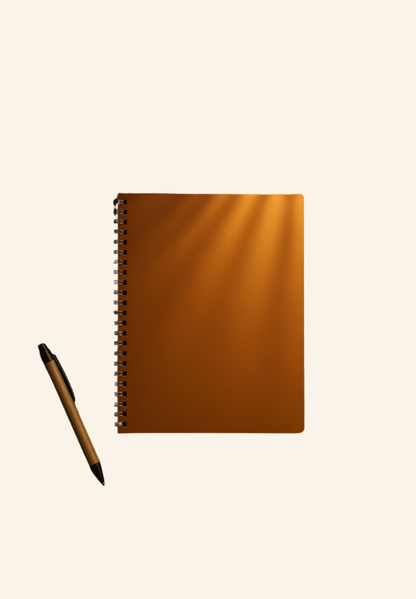 Cahier spirale A5 en cuir recyclé LIBER