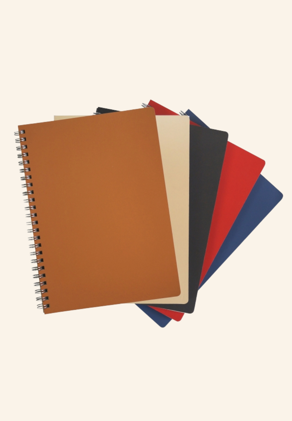 Cahier spirale A5 en cuir recyclé LIBER