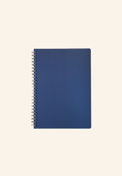 Cahier spirale A5 en cuir recyclé LIBER