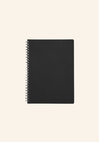 Cahier spirale A5 en cuir recyclé LIBER