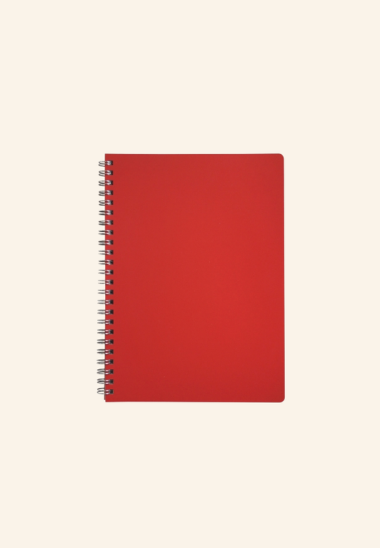Cahier spirale A5 en cuir recyclé LIBER