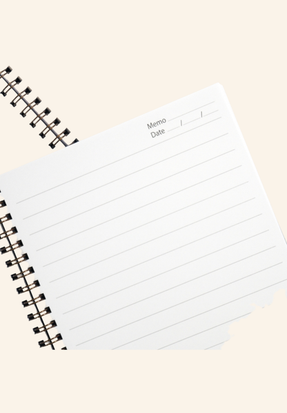 Cahier spirale A5 en carton recyclé MEMENTO