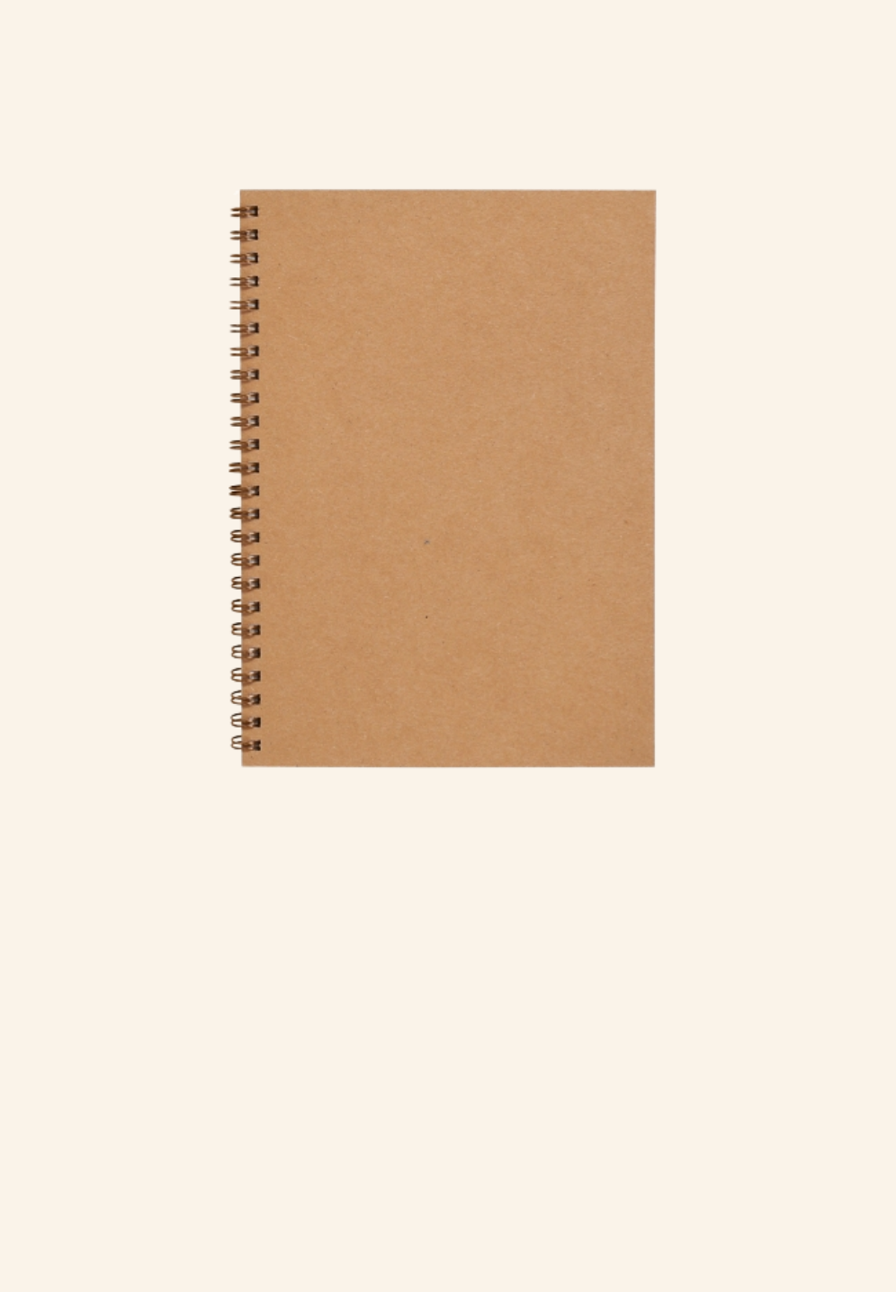 Cahier spirale A5 en carton recyclé MEMENTO