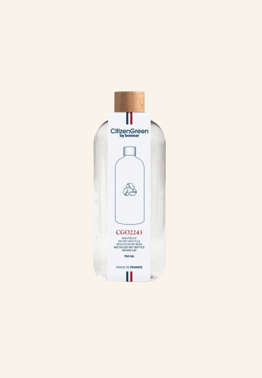 Bouteille 750 ml en pet recyclé BUBU