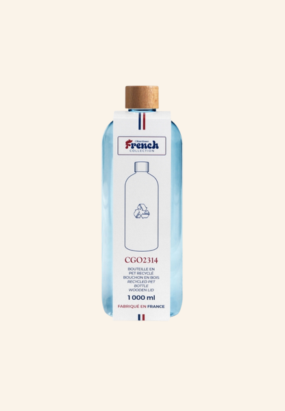 Bouteille 1000 ml en pet recyclé JUJU