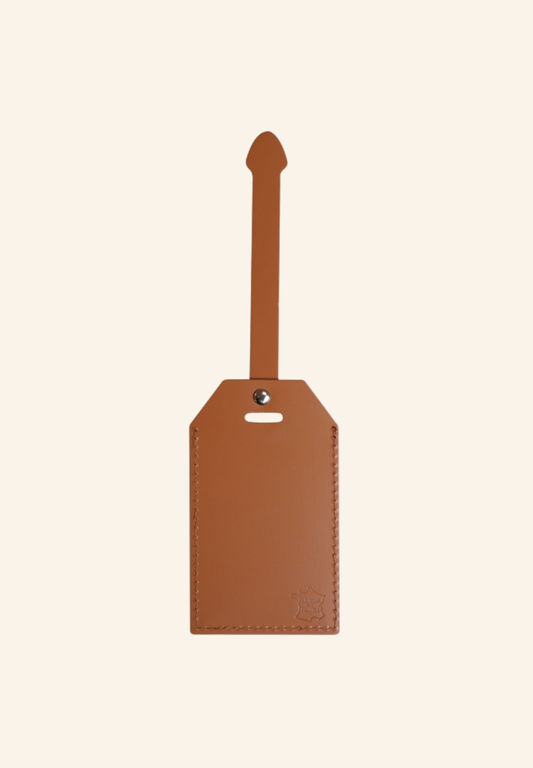 Porte-étiquette en cuir régénéré MILOU