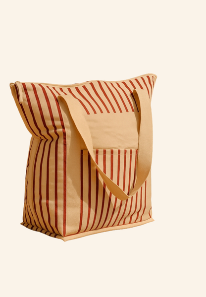 Sac cabas isotherme en coton bio BIOBEACH