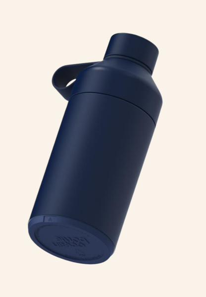 Bouteille Ocean Bottle isotherme en inoxydable recyclé 750 ml Bleu Océan