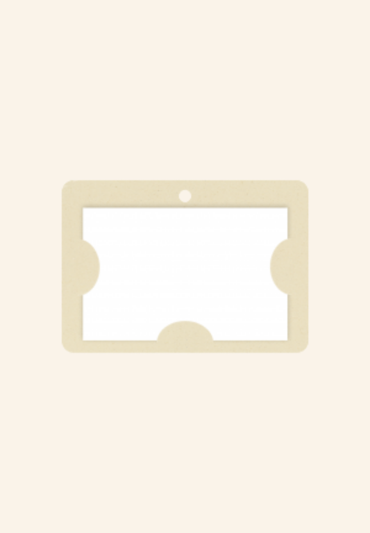 Porte-badge en carton Bagasse A7 FAB FR